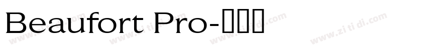 Beaufort Pro字体转换